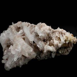 XL Pink Faden Quartz x Lemurian Crystal Cluster
