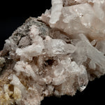 XL Pink Faden Quartz x Lemurian Crystal Cluster