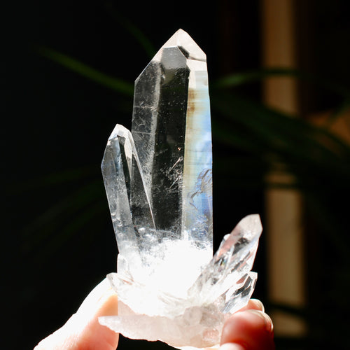 Cosmic Dow Channeler Lemurian Silver Quartz Crystal Starbrary Cluster Record Keepers Optical Corinto, Brazil