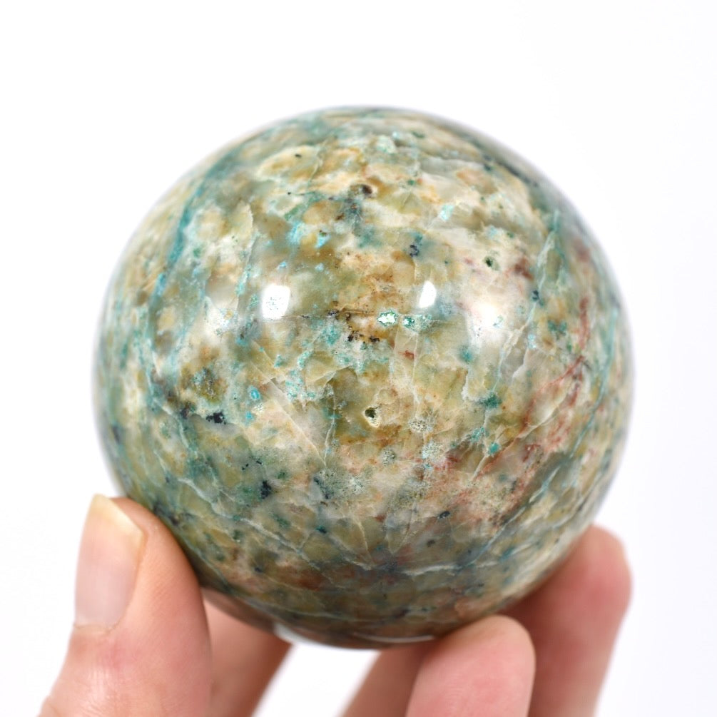 Large Chrysocolla Crystal Sphere