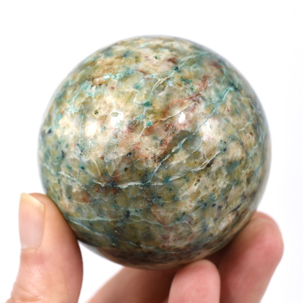 Large Chrysocolla Crystal Sphere