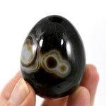 Sulemani Eye of Shiva Banded Sardonyx Crystal Egg