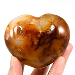  Carnelian Agate Crystal Heart