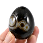 Sulemani Eye of Shiva Banded Sardonyx Crystal Egg