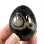 Sulemani Eye of Shiva Banded Sardonyx Crystal Egg