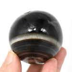 Sulemani Eye of Shiva Banded Sardonyx Crystal Egg