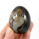 Sulemani Eye of Shiva Banded Sardonyx Crystal Egg