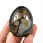 Sulemani Eye of Shiva Banded Sardonyx Crystal Egg