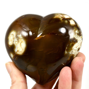 Carnelian Agate Crystal Heart