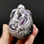 Chevron Dream Amethyst Crystal Skull