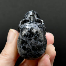 Load image into Gallery viewer, Mystic Merlinite Indigo Gabbro Crystal Skull
