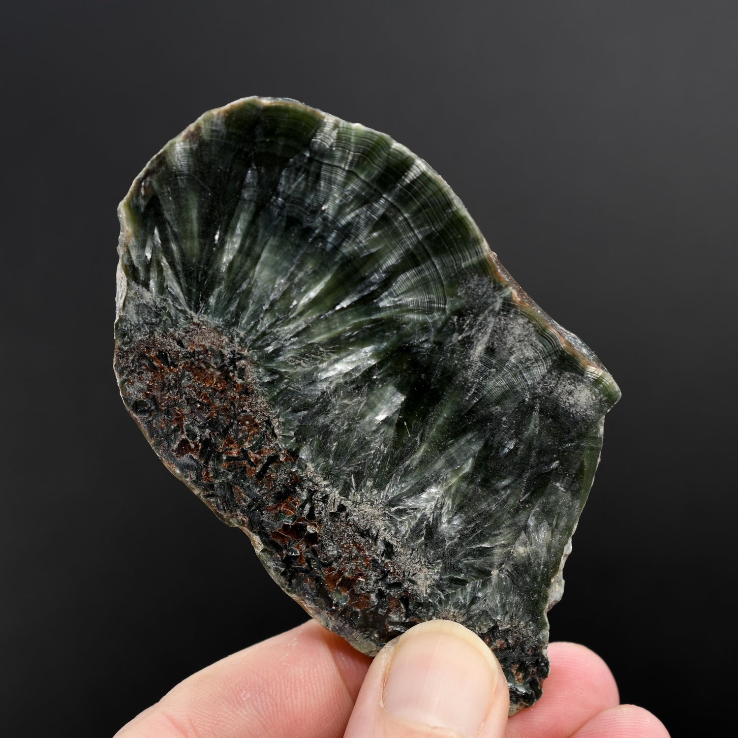 Seraphinite Crystal Slab Slice