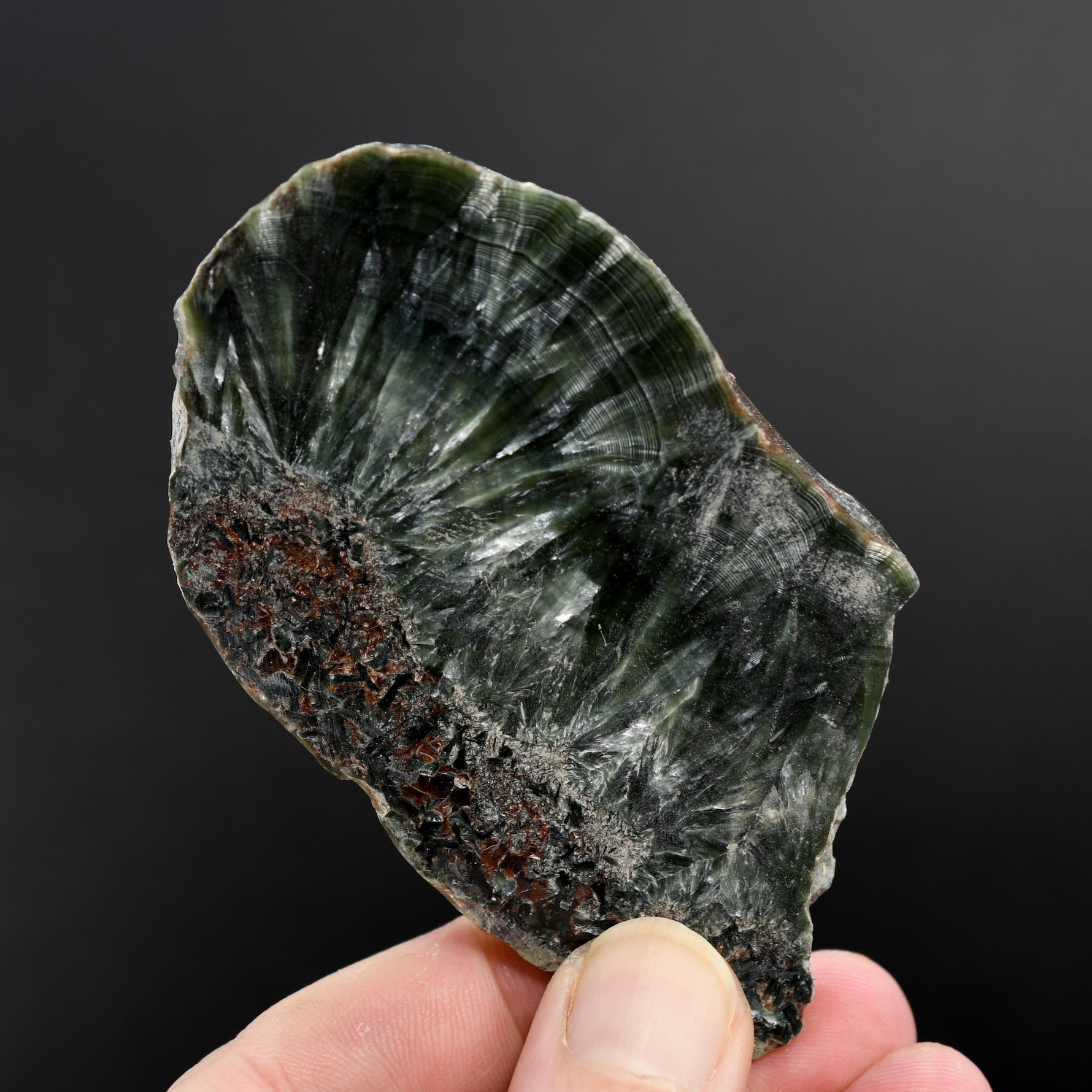 Seraphinite Crystal Slab Slice