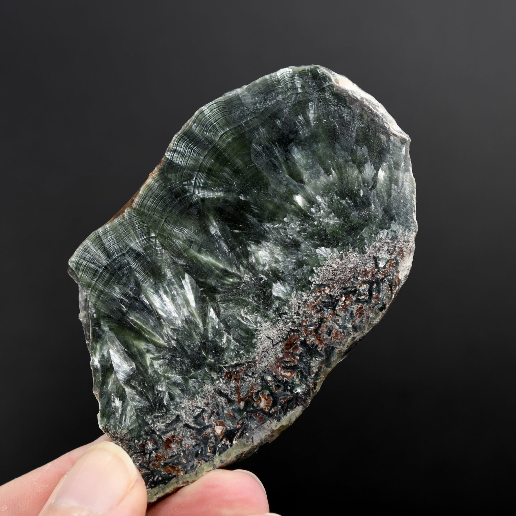 Seraphinite Crystal Slab Slice