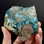 Chrysocolla Shattuckite Copper Crystal Slab