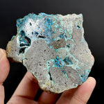 Chrysocolla Shattuckite Copper Crystal Slab