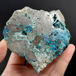 Chrysocolla Shattuckite Copper Crystal Slab