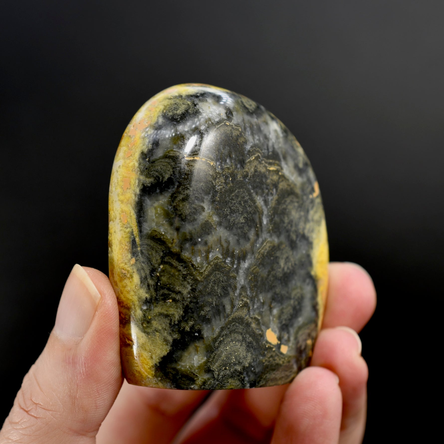 Bumblebee Jasper Crystal Freeform Tower