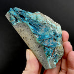 Chrysocolla Shattuckite Copper Crystal Slab