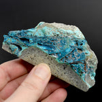 Chrysocolla Shattuckite Copper Crystal Slab