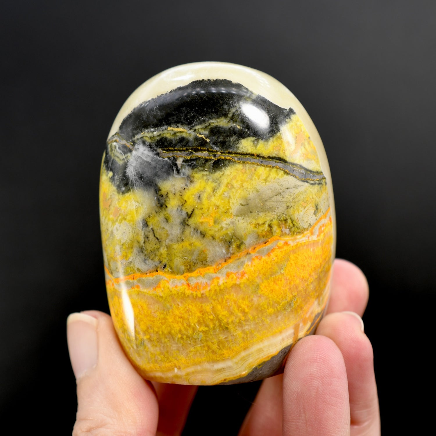 Bumblebee Jasper Crystal Freeform Tower