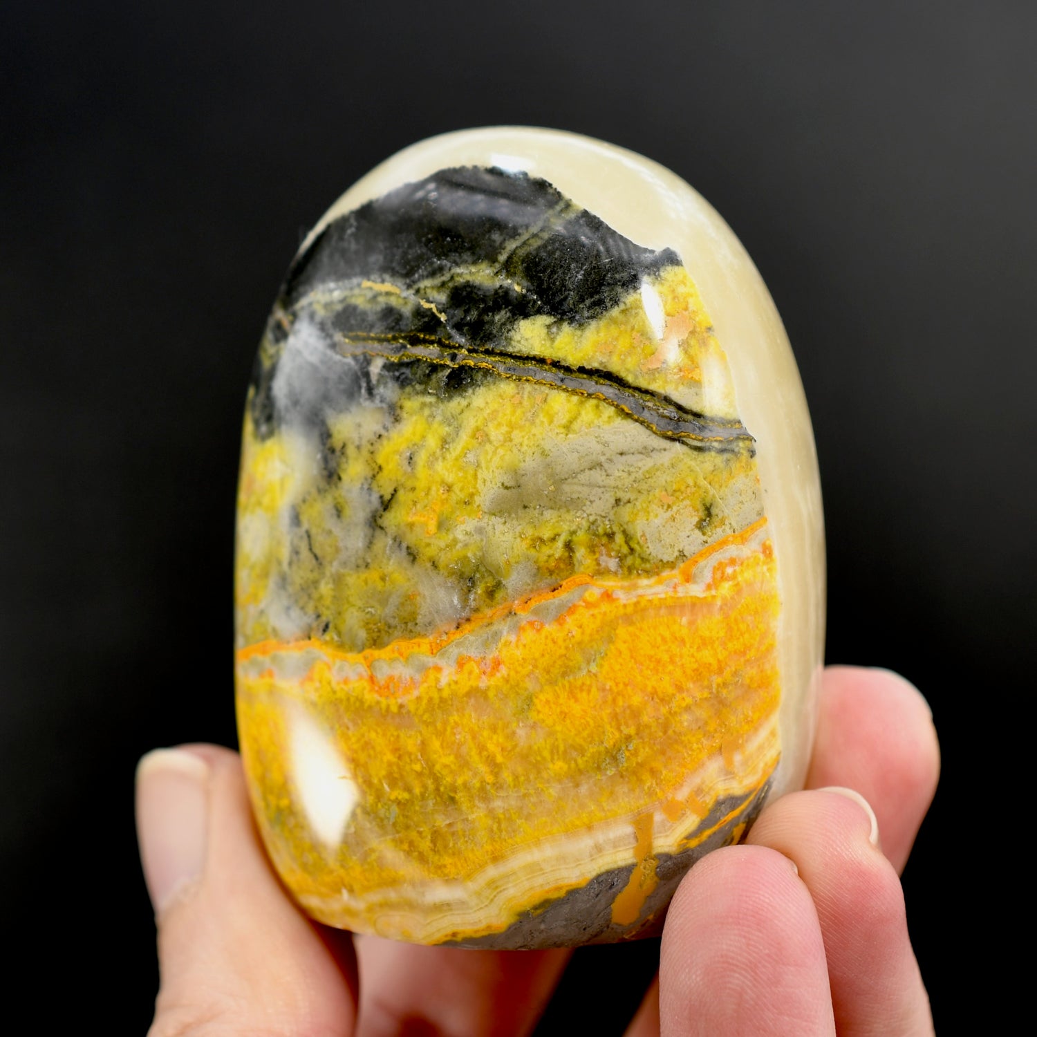 Bumblebee Jasper Crystal Freeform Tower