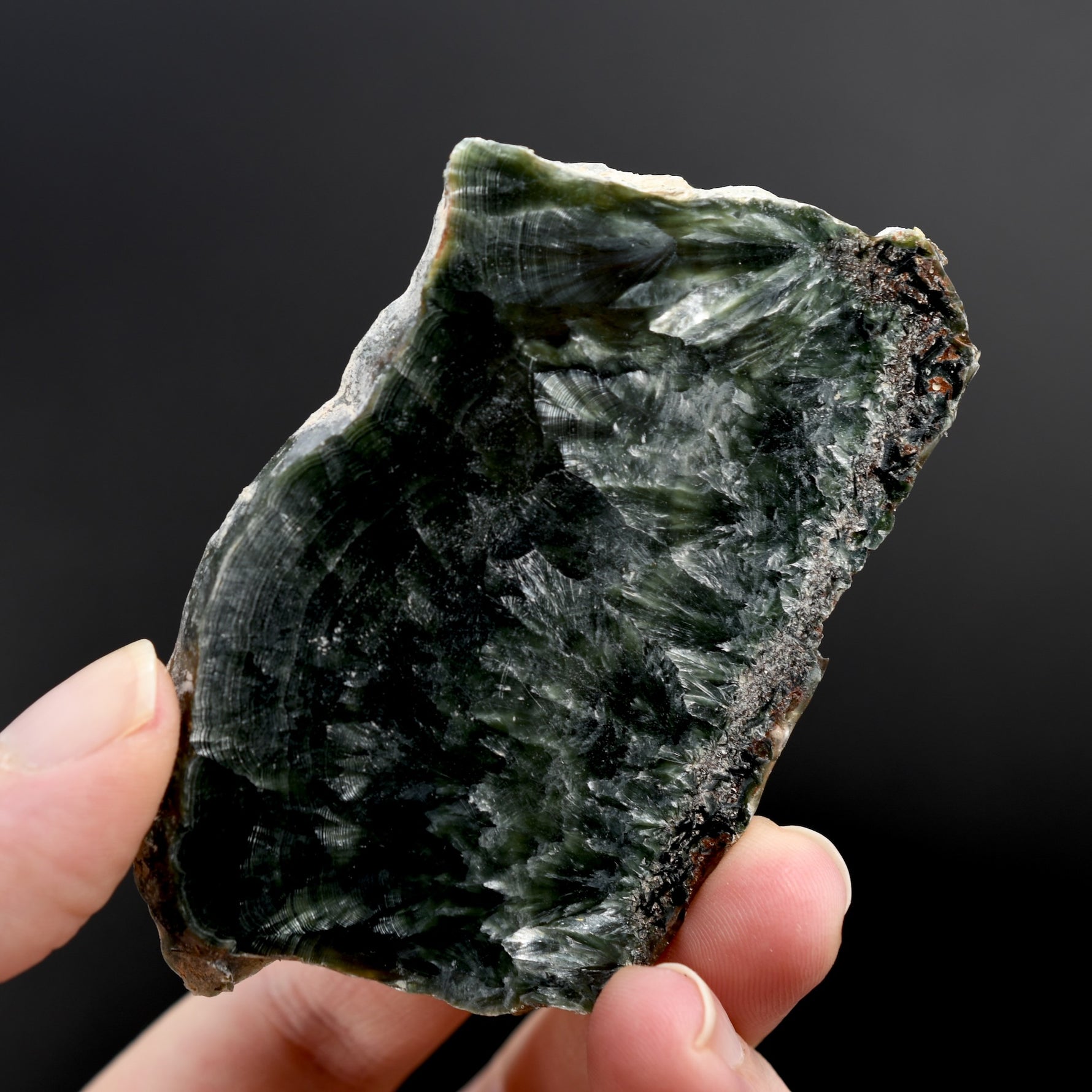 Seraphinite Crystal Slab Slice
