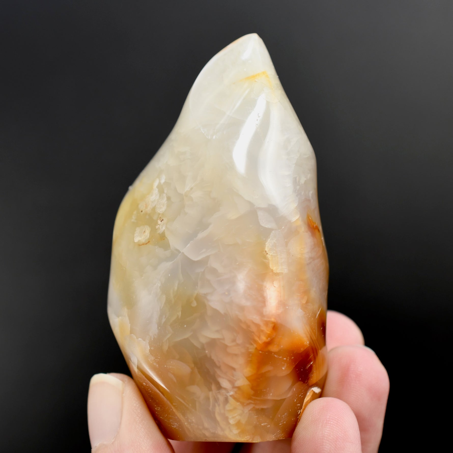 Carnelian Agate Crystal Flame Tower