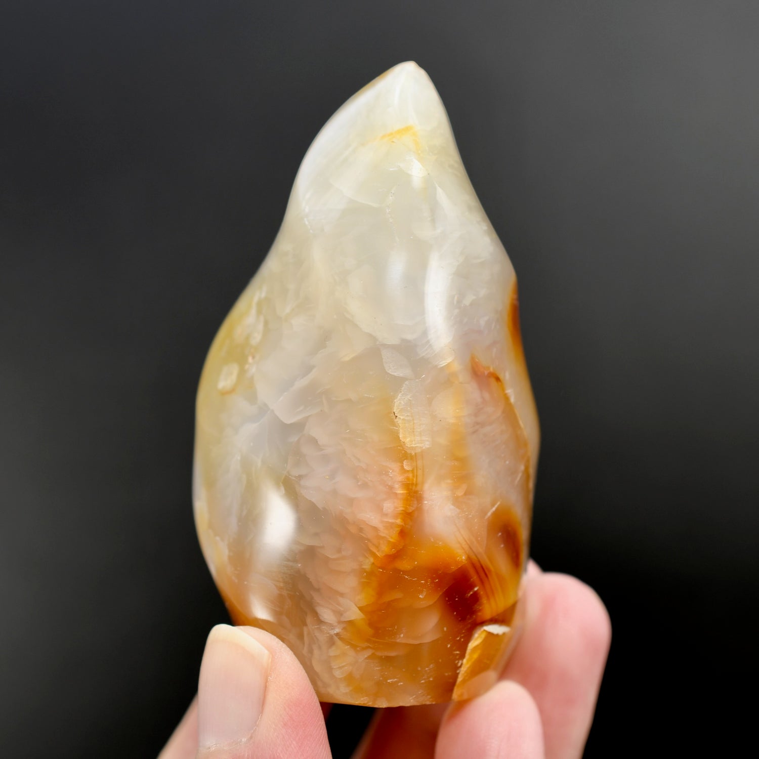 Carnelian Agate Crystal Flame Tower