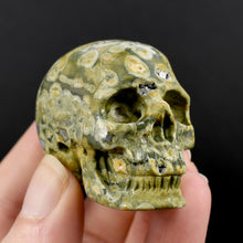 Load image into Gallery viewer, Rhyolite Rainforest Jasper Crystal Skull
