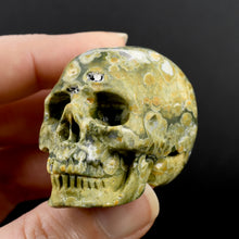 Load image into Gallery viewer, Rhyolite Rainforest Jasper Crystal Skull
