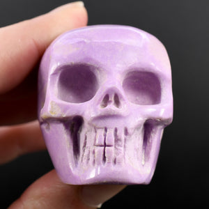 2.3in 107g Phosphosiderite Carved Crystal Skull, Peru