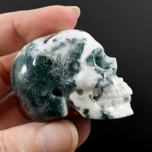 Load image into Gallery viewer, Moss Agate Crystal Skull
