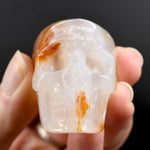 Carnelian Agate Carved Crystal Skull