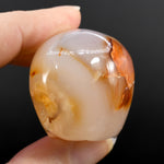 Carnelian Agate Carved Crystal Skull