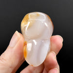 Carnelian Agate Carved Crystal Skull