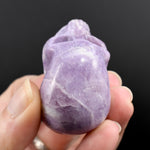 Lepidolite Carved Crystal Skull