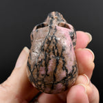 Rhodonite Carved Crystal Skull