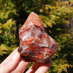 Fire Quartz Red Hematoid Crystal Flame Tower