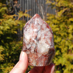 Fire Quartz Red Hematoid Crystal Flame Tower