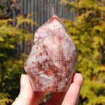 Fire Quartz Red Hematoid Crystal Flame Tower