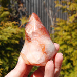 Fire Quartz Red Hematoid Crystal Flame Tower