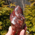 Fire Quartz Red Hematoid Crystal Flame Tower