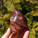 Fire Quartz Red Hematoid Crystal Flame Tower