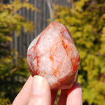 Fire Quartz Red Hematoid Crystal Flame Tower