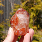 Fire Quartz Red Hematoid Crystal Flame Tower