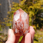 Fire Quartz Red Hematoid Crystal Flame Tower