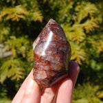 Fire Quartz Red Hematoid Crystal Flame Tower