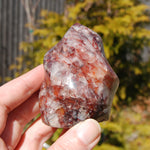 Fire Quartz Red Hematoid Crystal Flame Tower
