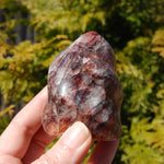 Fire Quartz Red Hematoid Crystal Flame Tower